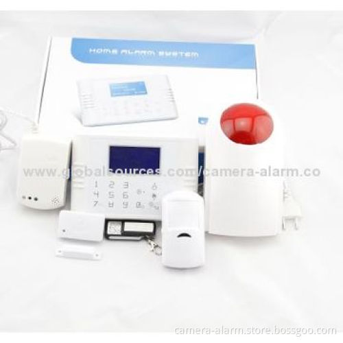 Touch Screen GSM + PSTN Alarm System Kit with Nice Design, 8 Wired Zones